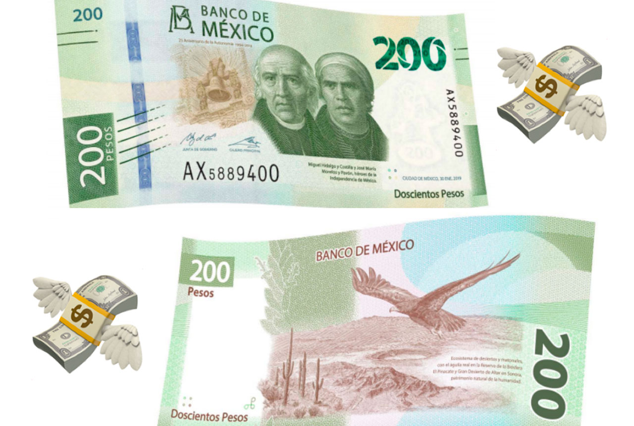 El Banco de México presentó el nuevo billete de 200 pesos Circuito