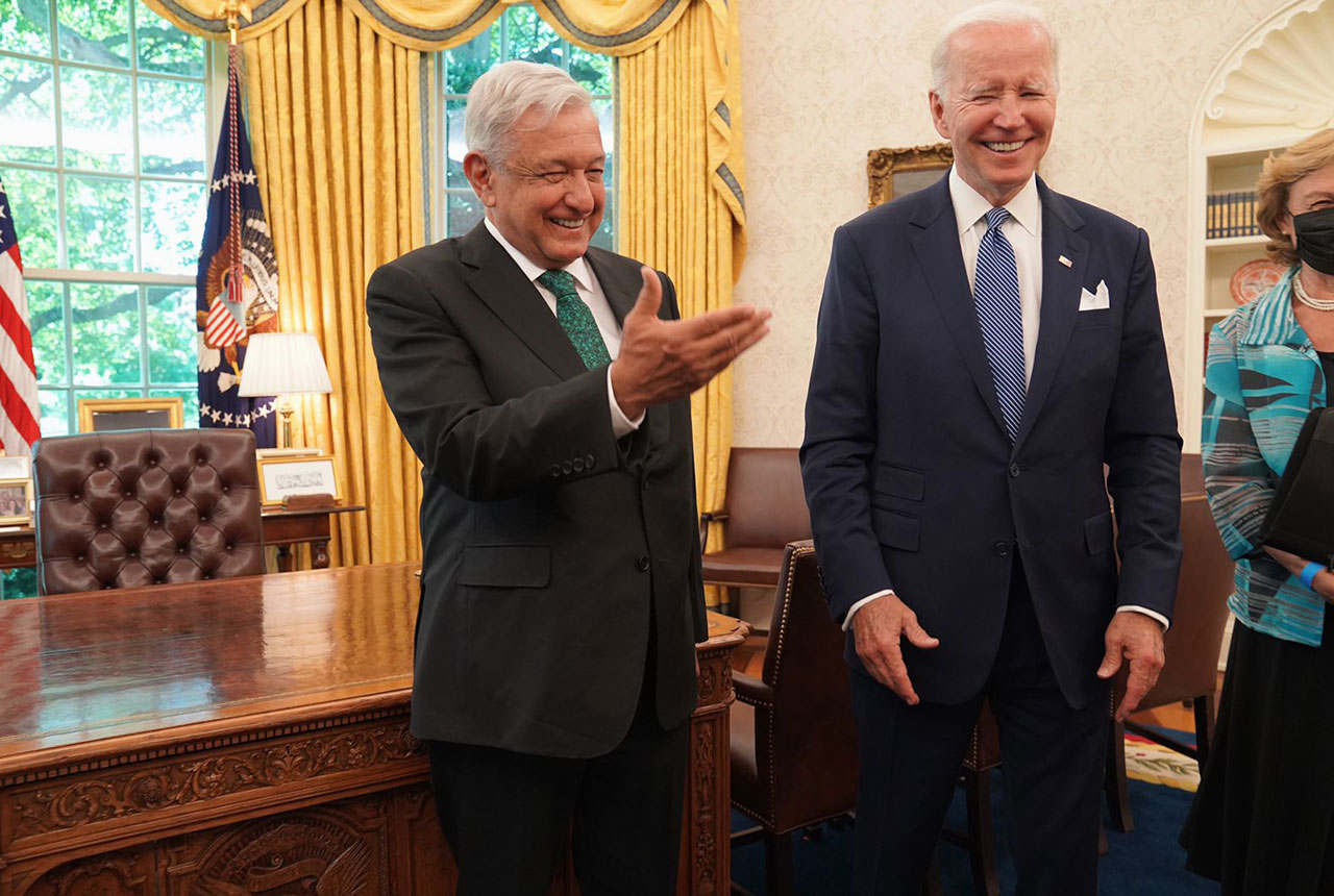 Andrés Manuel López Obrador y Joe Biden
